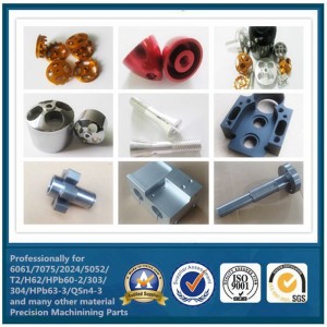 CNC-Bearbeitung anodisierte Aluminiumkomponenten, die Teile in der China-Fabrik bearbeiten