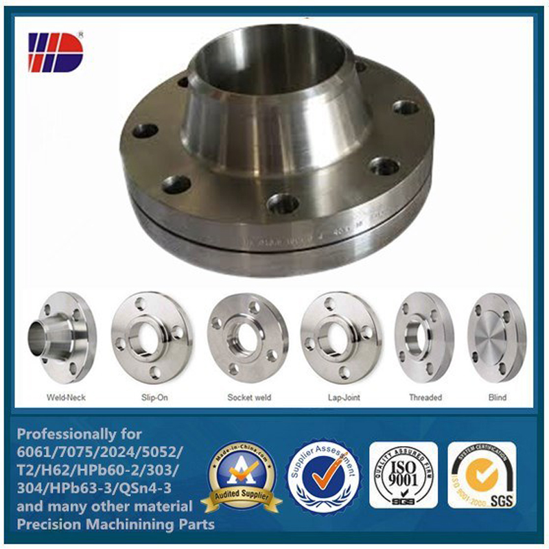 Edelstahlflansch CNC-Fräsen Maschinenteile